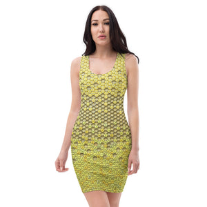 All-Over Print Dress (Mellow Yellow)