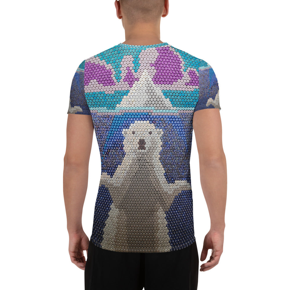 All-Over Print Men's Athletic T-shirt (Polar Bear)