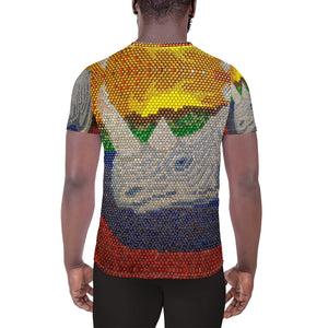 All-Over Print Men's Athletic T-shirt (Rhino)