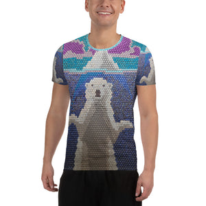 All-Over Print Men's Athletic T-shirt (Polar Bear)