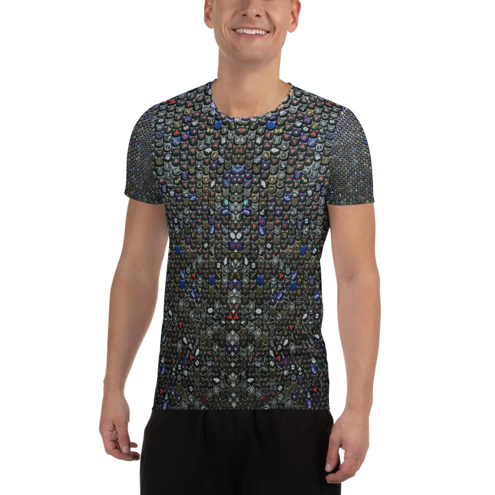 All-Over Print Men's Athletic T-shirt (Night Sky)