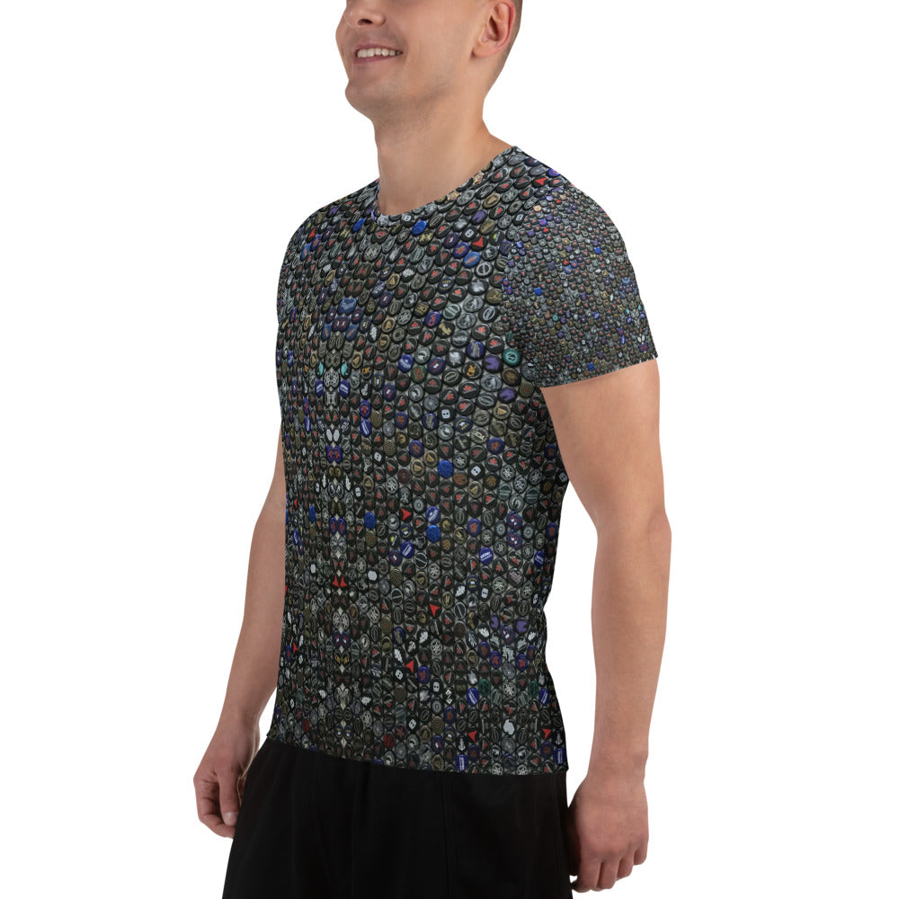 All-Over Print Men's Athletic T-shirt (Night Sky)