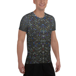 All-Over Print Men's Athletic T-shirt (Night Sky)